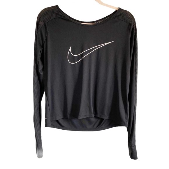 NIKE SWOOSH DRI FIT TOP SZ L - Picture 1 of 5